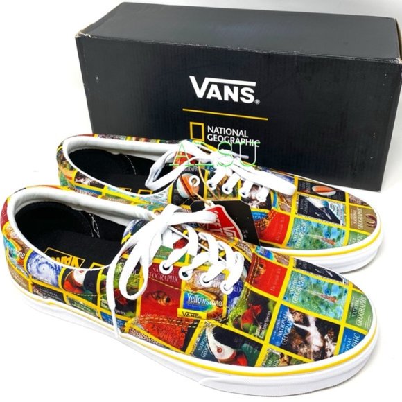 VANS National Geographic Collaboration Women's Era Red Nat Size 6.5 VN0A4U39WJZ - Picture 2 of 11